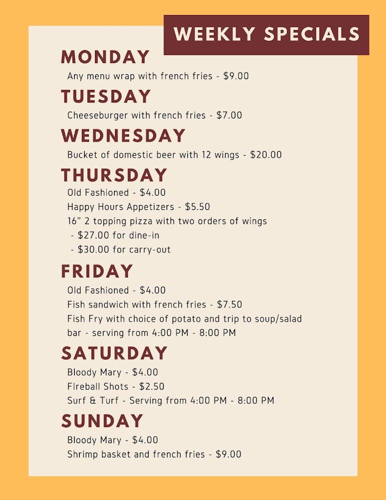 Opera House Bar & Grill Menu image 3